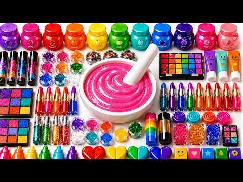Satisfying DIY Slime ASMR 🌈 How To Make Soda Slime Mixing Makeup Lipsticks Squishy Ball BB Cream