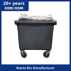 [Hot Item] Plastic Waste Industrial Container Waste Container Wheelie Bin Garbage Can Large with Lid Plastic Dustbin