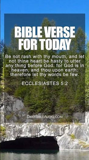 Ecclesiastes 5:2 | Anointed Bible Verse For Today