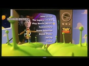 Toy Story 10th Anniversary Edition 2005 DVD THX Tex 2 Moo Can DVD Menu🔺DVD🔺📀📺TV VIZIO📺