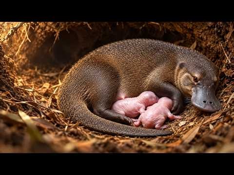 A Mother Platypus Lays 2 Eggs… Her Tiny Babies Begin Life Underground | 4K Wildlife Documentary