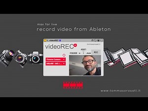 videoREC - Record video from Ableton - max for live