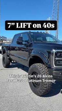 Akins Ford F350 Platinum Tremor 7” LIFTED on 40s