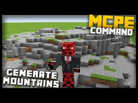 MCPE - Command Block MOUNTAIN GENERATOR!