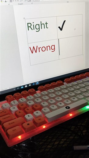 ✅ Right and wrong ❌symbols in computer 🖥️ #shortvideo #shorts #youtubeshorts