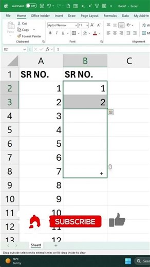 Excel Sequence Function