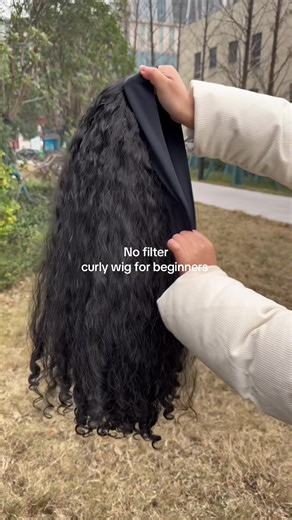 Curly Black Headband Wig Tutorial for Beginners