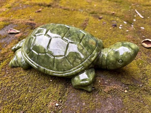 Green Jade Turtle Sculpture Home Blessing Decor Random Shipping - Etsy