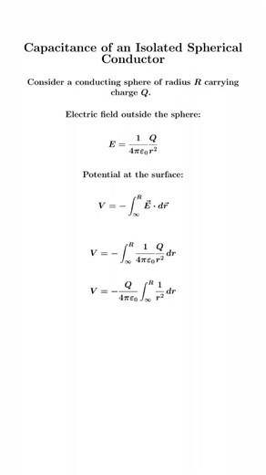 Capacitance of an Isolated Spherical Conductor #ncert #physics #cbse