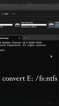 FAT32 to NTFS Convert Without Data Loss | CMD Method 100% Safe #techtutorial #windows #filemanager