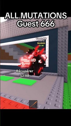 ALL MUTATIONS Guest 666 🤩 #roblox #stealabrainrot #brainrot