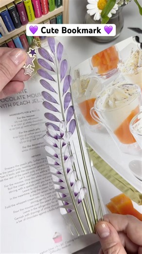 🌿 How to Make Beautiful Floral Bookmark • Simple Handmade Gift Idea #diy