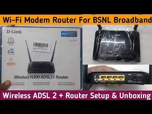 Wireless ADSL Modem Router Setup & Unboxing | Wi-Fi Modem Router for BSNL Broadband & Connectivity |