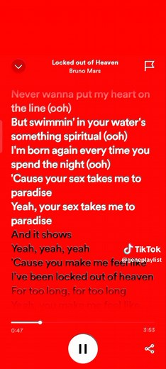 Locked Out of Heaven - Bruno Mars Full Song Lyrics Video