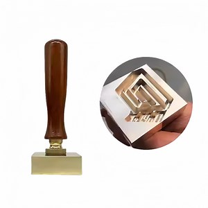 [Hot Item] Ice Seal Stamp Customized Logo Copper Brass Ice Cube Pattern Seal for Wine Drink Ice Carving Seal for Bar