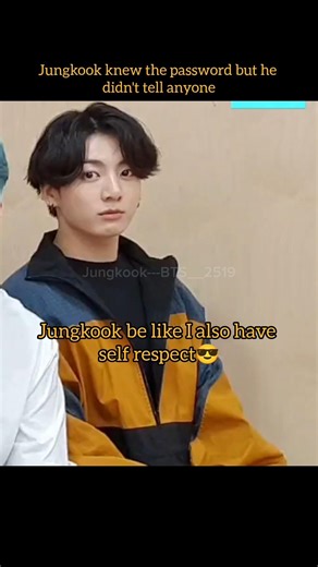 Jungkook be like I also have self respect 😎 #jungkook #bts #suga