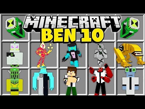 Minecraft BEN 10 MOD | CANNONBOLT, WILDMUTT, RIPJAWS, THE OMNITRIX & MORE!!