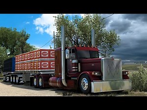 Jon Ruda's Peterbilt 389 in Texas - Zeemods Detroit Diesel 60 Sound - MattVT Custom Yard - ATS 1.47