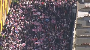 Thousands turn out for Tommy Robinson rally in central London