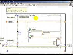 Modulation Synthesis: LabVIEW implementation of AM demo using event structure