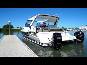 Introducing Joystick Docking on the All-New Aquila 36 Power Catamaran