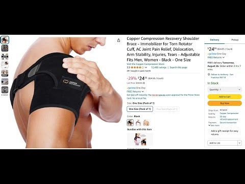 THE COPPER COMPRESSION SHOULDER BRACE WORKS WELL