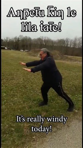It Is Really Windy Today #shorts #lakota #language #wind #weather #peace #shortvideo