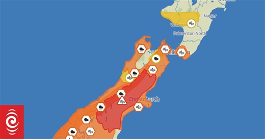 MetService issues red level strong wind warning for Canterbury