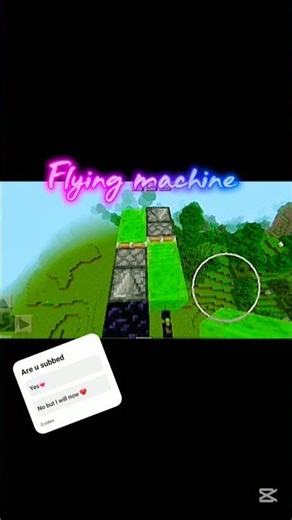 Working flying machine🤯 #minecraft