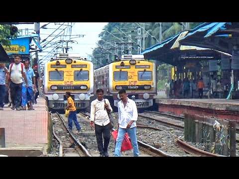 Superfast 63176/Lalgola-Sealdah Memu Local Train passing through Simurali Railway Station