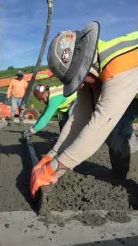 ASMR 140-Yard Concrete Slab #shorts #construction #asmr