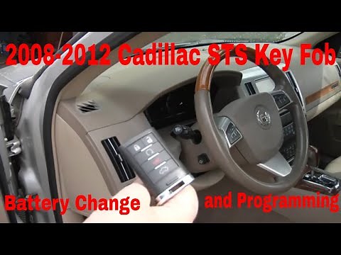 2008-2012 Cadillac STS Key Fob Battery Change and how to Program It.