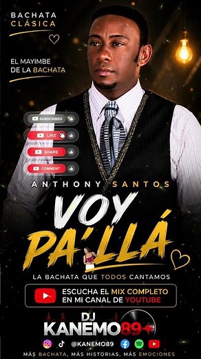 Anthony Santos – Voy Pa’ Llá ❤️ | Bachata Clásica Que Nunca Pasa de Moda #bachata
