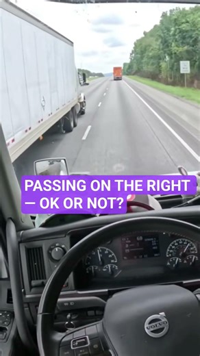 Is Passing on the Right OK? 🚛 POV Highway Drive USA #shorts