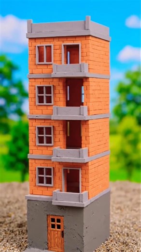 DIY Miniature Brick House Construction | Step by Step