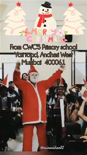 Christmas celebration creativity by students #christmas #party #cwc #craft #art #vlog