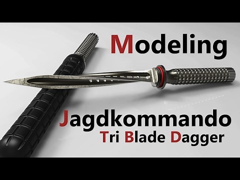Modeling a Jagdkommando Tri Blade Dagger | CREO 3.0
