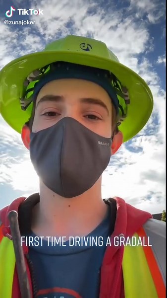 Driving a Gradall Forklift for the First Time