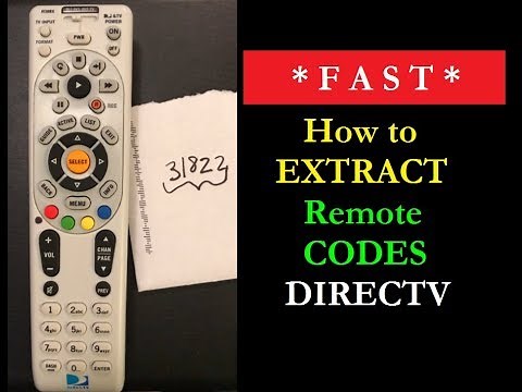 How to Get DIRECTV Codes From a Remote - 990 Code Extraction