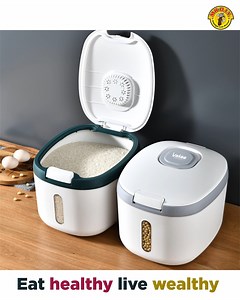 Practical and easy-to-use rice container to keep your rice with storage up to 10kg. The container has an insect repellant section to keep your grains away from bugs. 8975180 - 8975181: Price starts from RM32.90 onwards #MRDIY #AlwaysLowPrice #ricestorage #ricecontainerstorage | MR DIY