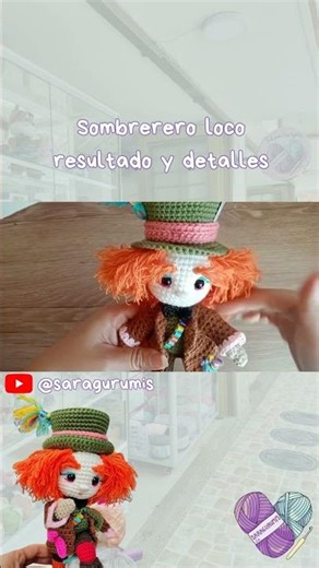 Mad Hatter/Amigurumi/Step by Step/Crochet Tutorial/Free Pattern Alice in Wonderland