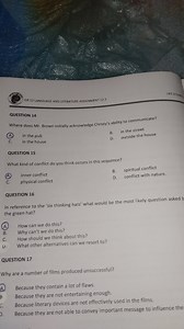 GR 12 LANGUAGE AND LITERATURE ASSIGNMENT 12.2QUESTION 14Wher... | Filo