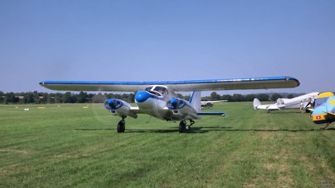 Watch this Do-28 lift off a grass strip - "It barely needs a runway"
