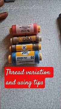 tailoring tips how to find Thread count and using tips tamil #threads varieties #threadcount#pretied
