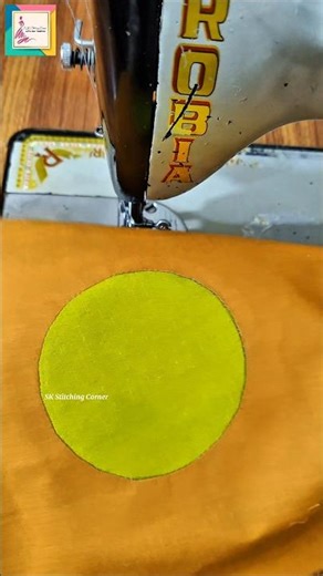 Smooth, clean circles every time—no wrinkle #SewingHack #SewingTips #CircleSewing #StitchPerfect