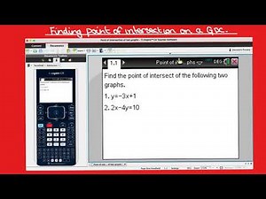 Finding the point of intersection on a GDC