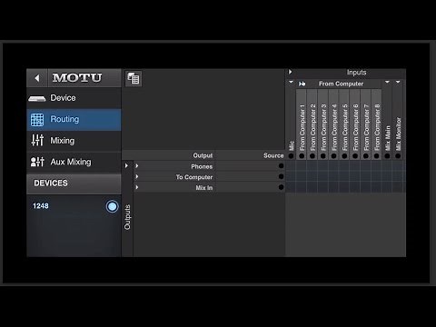 MOTU Pro Audio - Routing Grid Tips & Techniques