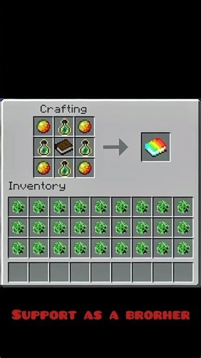 CRAFTING A COLOURFUL BOOK IN MAINCRAFT #minecraft #crafing #book#vairal