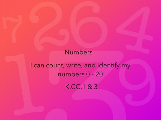 Numbers 1-20