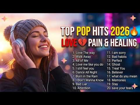 Top 20 Pop Hits Playlist 💔 Hot Hits 2026 🔥 Love, Pain & Healing (Must Hear!) #pop #romantic